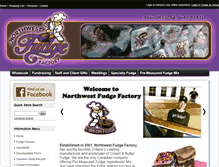 Tablet Screenshot of northwestfudgefactory.com